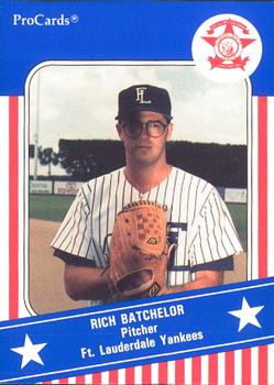 1991 ProCards Florida State League All-Stars #FSL11 Rich Batchelor Front