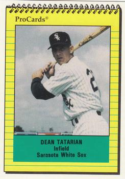 1991 ProCards #1122 Dean Tatarian Front