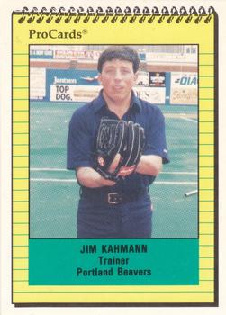1991 ProCards #NNO Jim Kahmann Front