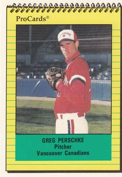 1991 ProCards #1593 Greg Perschke Front