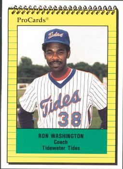 1991 ProCards #2528 Ron Washington Front
