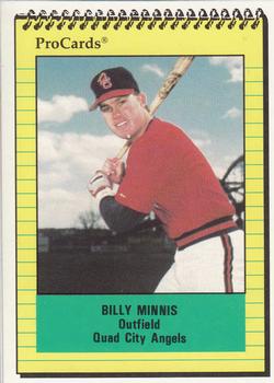 1991 ProCards #2638 Billy Minnis Front