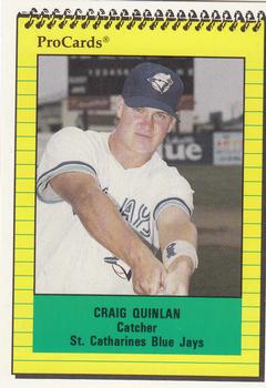 1991 ProCards #3399 Craig Quinlan Front