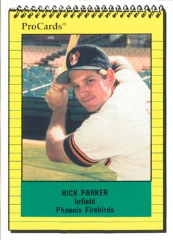 1991 ProCards #73 Rick Parker Front