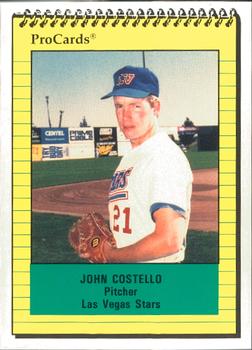 1991 ProCards #228 John Costello Front