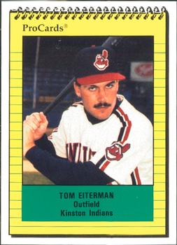 1991 ProCards #337 Tom Eiterman Front