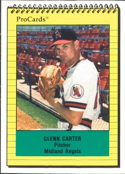 1991 ProCards #428 Glenn Carter Front