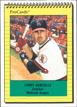 1991 ProCards #436 Larry Gonzales Front