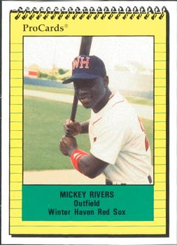 1991 ProCards #503 Mickey Rivers Jr. Front