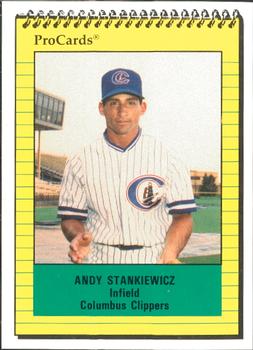 1991 ProCards #606 Andy Stankiewicz Front