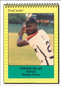 1991 ProCards #697 Gershon Dallas Front