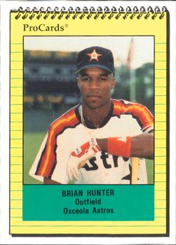 1991 ProCards #698 Brian Hunter Front