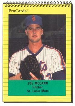1991 ProCards #706 Joe McCann Front