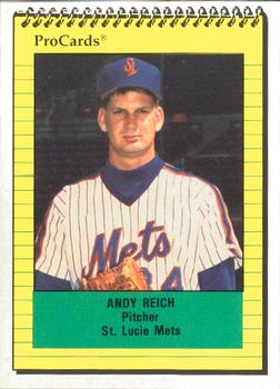 1991 ProCards #708 Andy Reich Front