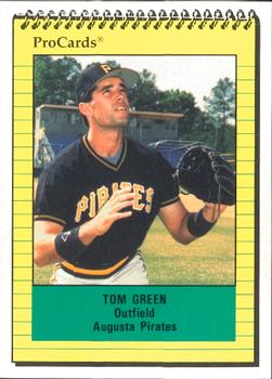 1991 ProCards #819 Tom Green Front
