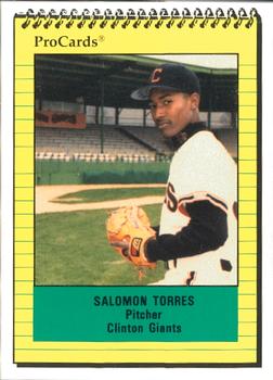 1991 ProCards #834 Salomon Torres Front