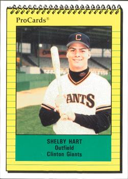 1991 ProCards #846 Shelby Hart Front
