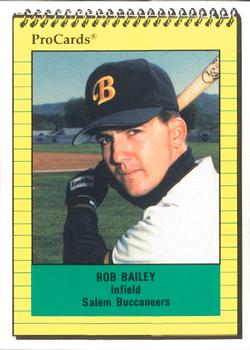 1991 ProCards #958 Rob Bailey Front