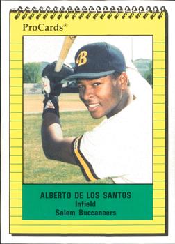1991 ProCards #959 Alberto De Los Santos Front