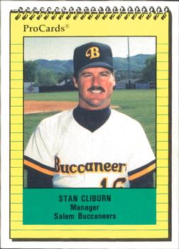 1991 ProCards #968 Stan Cliburn Front