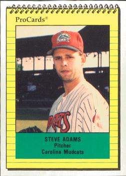 1991 ProCards #1078 Steve Adams Front