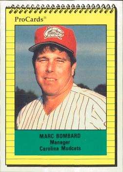 1991 ProCards #1101 Marc Bombard Front