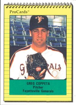 1991 ProCards #1161 Greg Coppeta Front