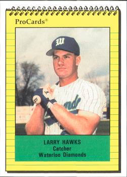 1991 ProCards #1258 Larry Hawks Front
