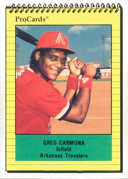 1991 ProCards #1291 Greg Carmona Front