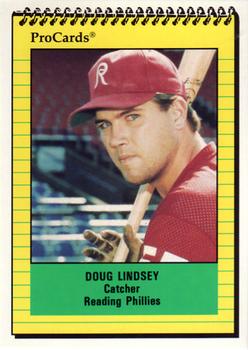 1991 ProCards #1372 Doug Lindsey Front