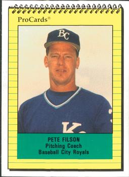 1991 ProCards #1414 Pete Filson Front