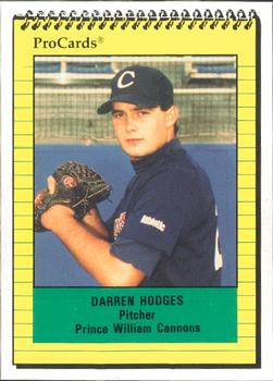 1991 ProCards #1420 Darren Hodges Front