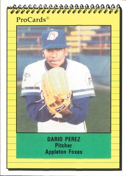 1991 ProCards #1714 Dario Perez Front