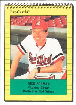 1991 ProCards #1919 Dick Bosman Front