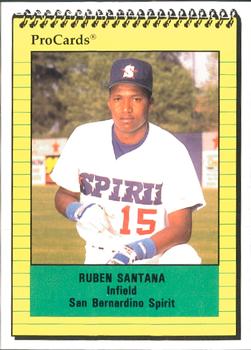 1991 ProCards #1997 Ruben Santana Front
