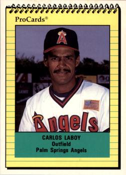 1991 ProCards #2029 Carlos Laboy Front