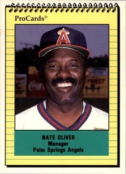 1991 ProCards #2033 Nate Oliver Front