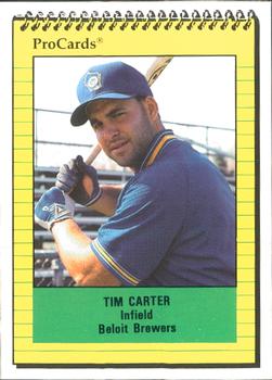 1991 ProCards #2109 Tim Carter Front