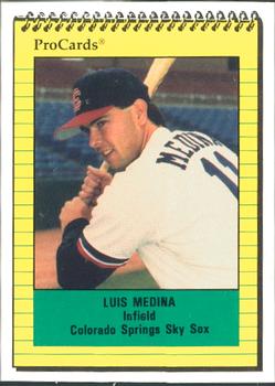 1991 ProCards #2193 Luis Medina Front
