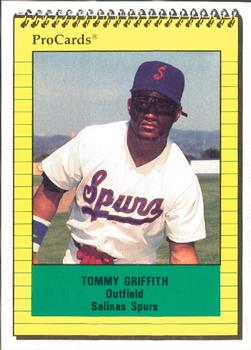 1991 ProCards #2255 Tommy Griffith Front