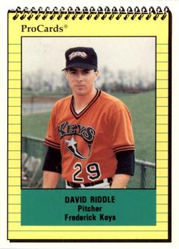 1991 ProCards #2363 David Riddle Front