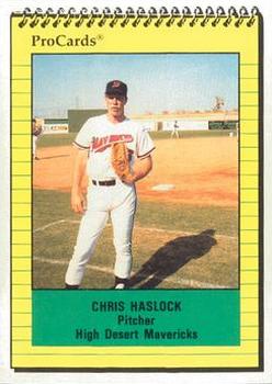 1991 ProCards #2388 Chris Haslock Front