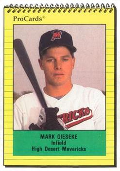 1991 ProCards #2403 Mark Gieseke Front