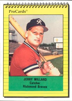 1991 ProCards #2573 Jerry Willard Front