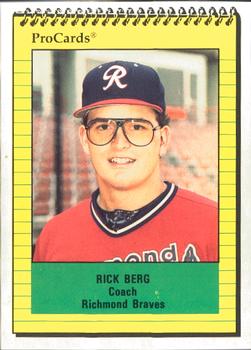 1991 ProCards #2584 Rick Berg Front