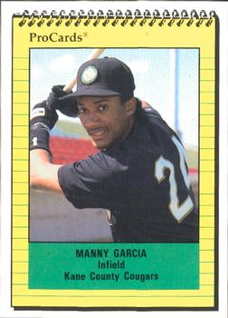 1991 ProCards #2663 Manny Garcia Front