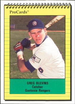 1991 ProCards #2690 Greg Blevins Front