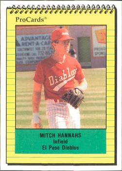 1991 ProCards #2755 Mitch Hannahs Front