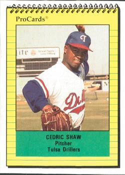 1991 ProCards #2773 Cedric Shaw Front