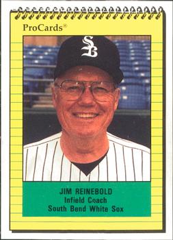1991 ProCards #2876 Jim Reinebold Front